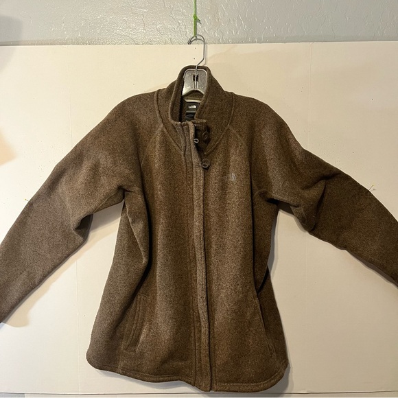 The North Face Tops - North Face women’s light weight sweater with zip front size XLarge color brown.